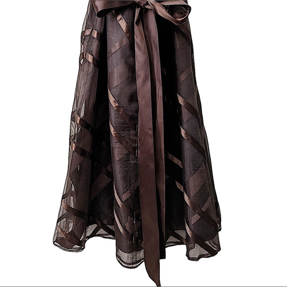 𝅺wtoo by Watters and Watters Brown Strapless Dress Size12 - Picture 5 of 7